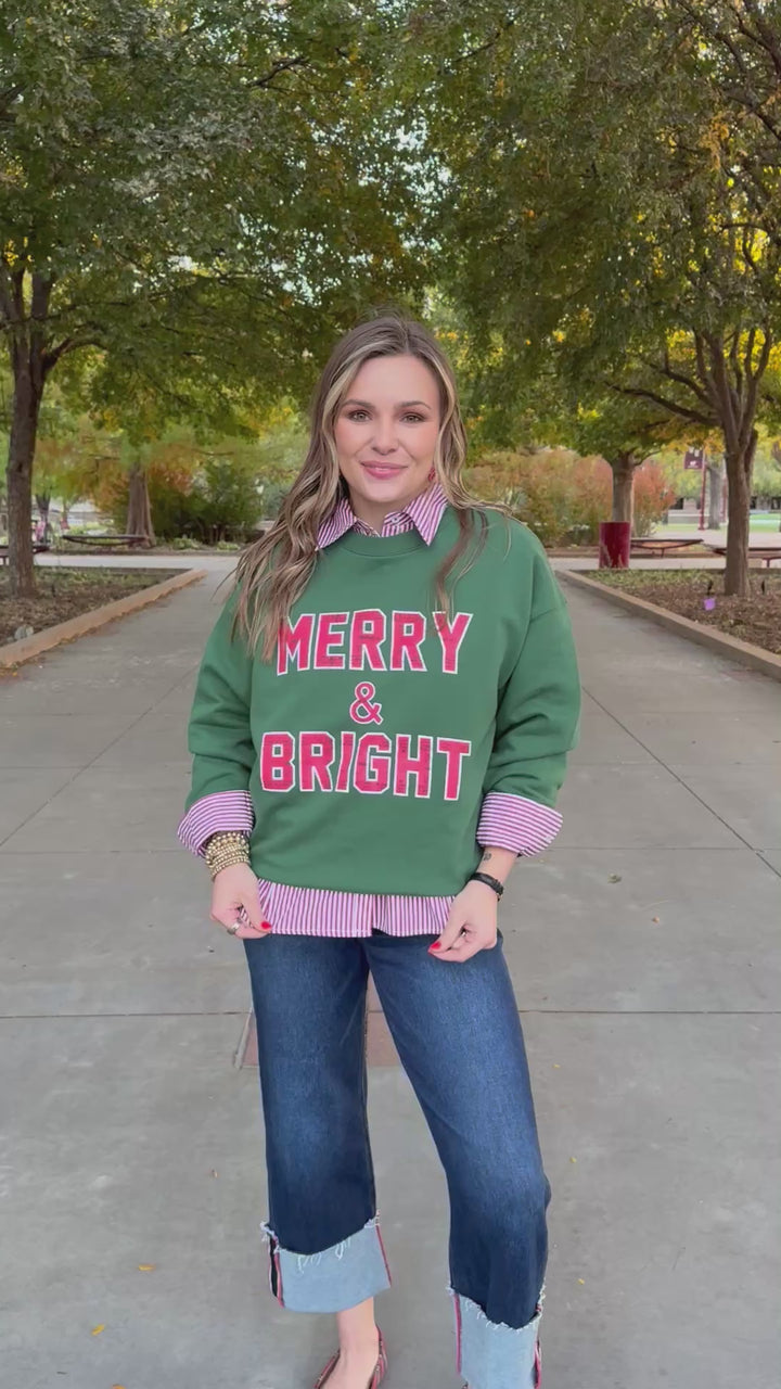 Vintage Merry & Bright Sweatshirt