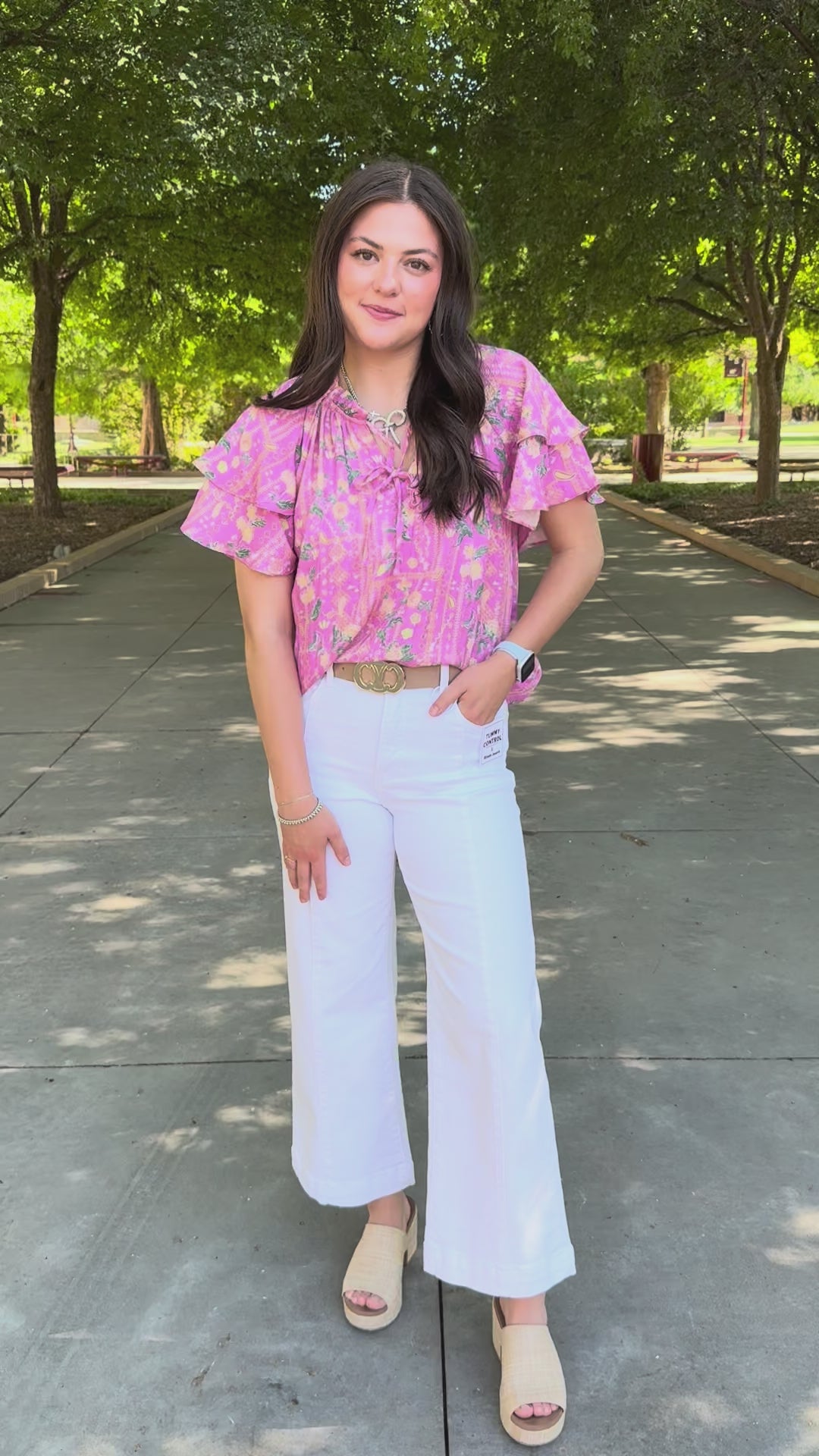 Blooming Beauty Pink Floral Blouse