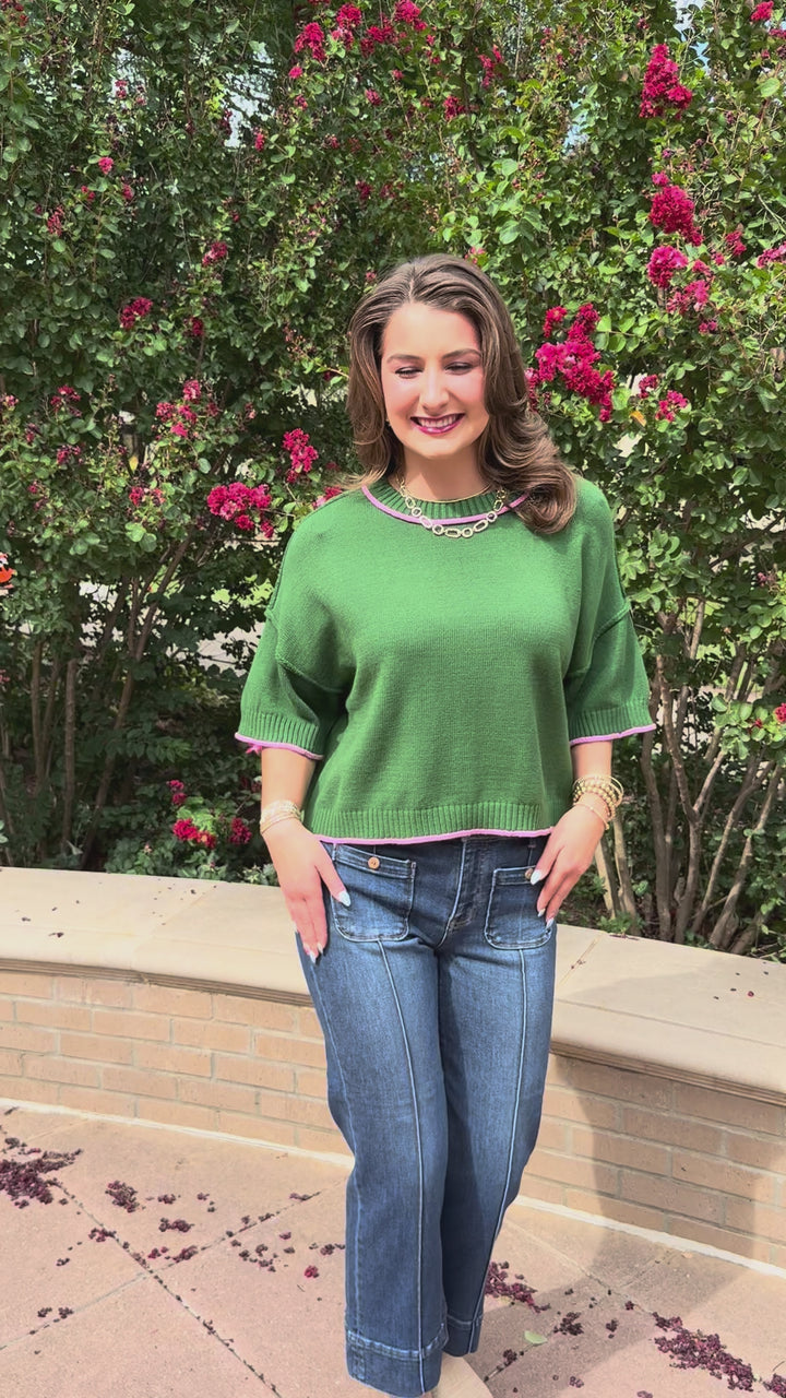 Grass is Greener Sweater