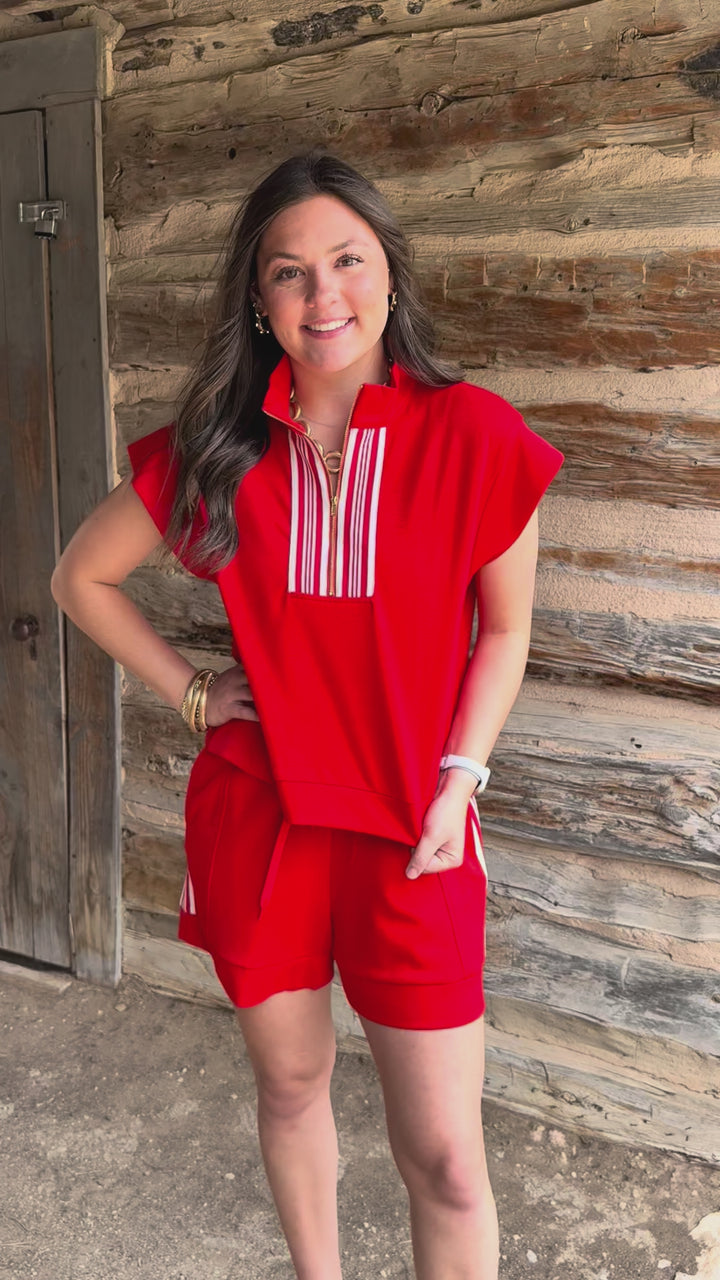 Rush Hour Red Short Set