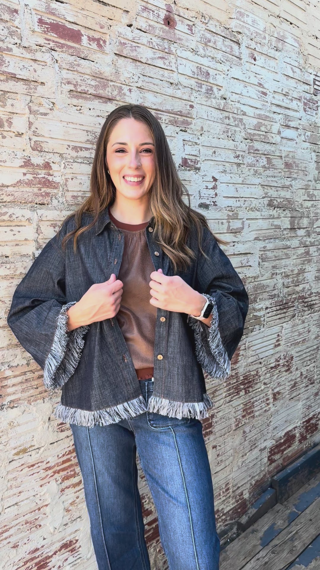 Free Spirit Oversized Denim Top