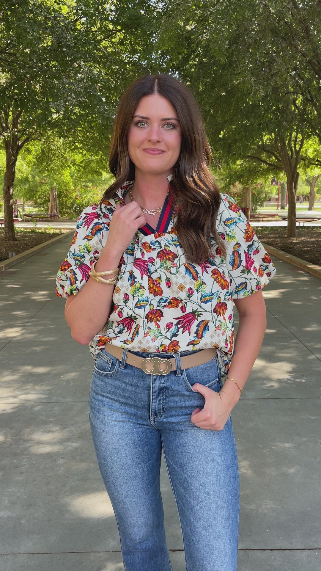 Floral Fantasy Blouse
