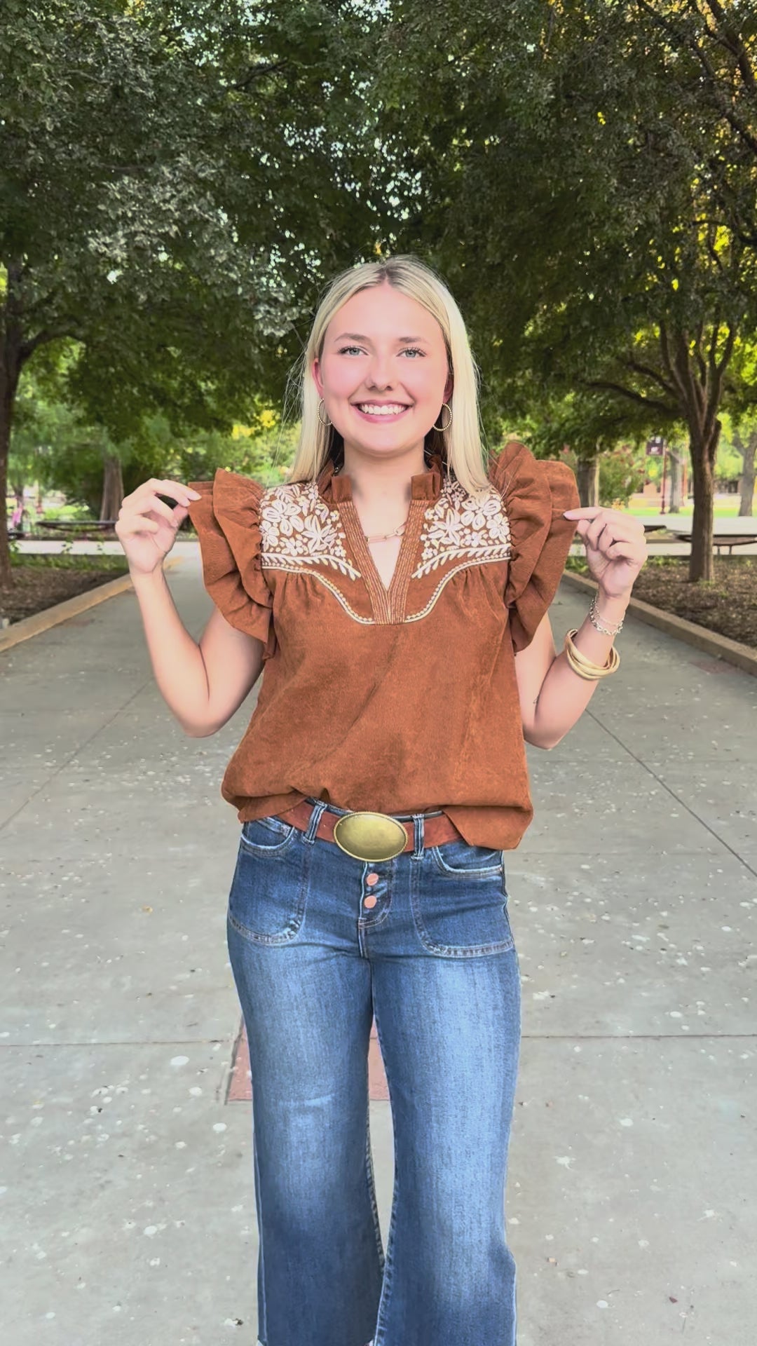 Rustic Threads Brown Top by THML