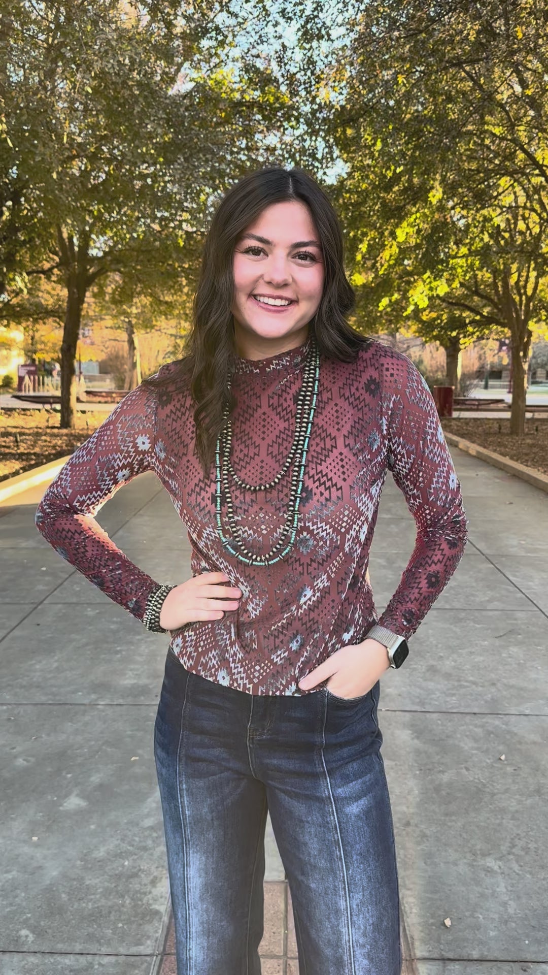 Wild West Sheer Velvet Blouse