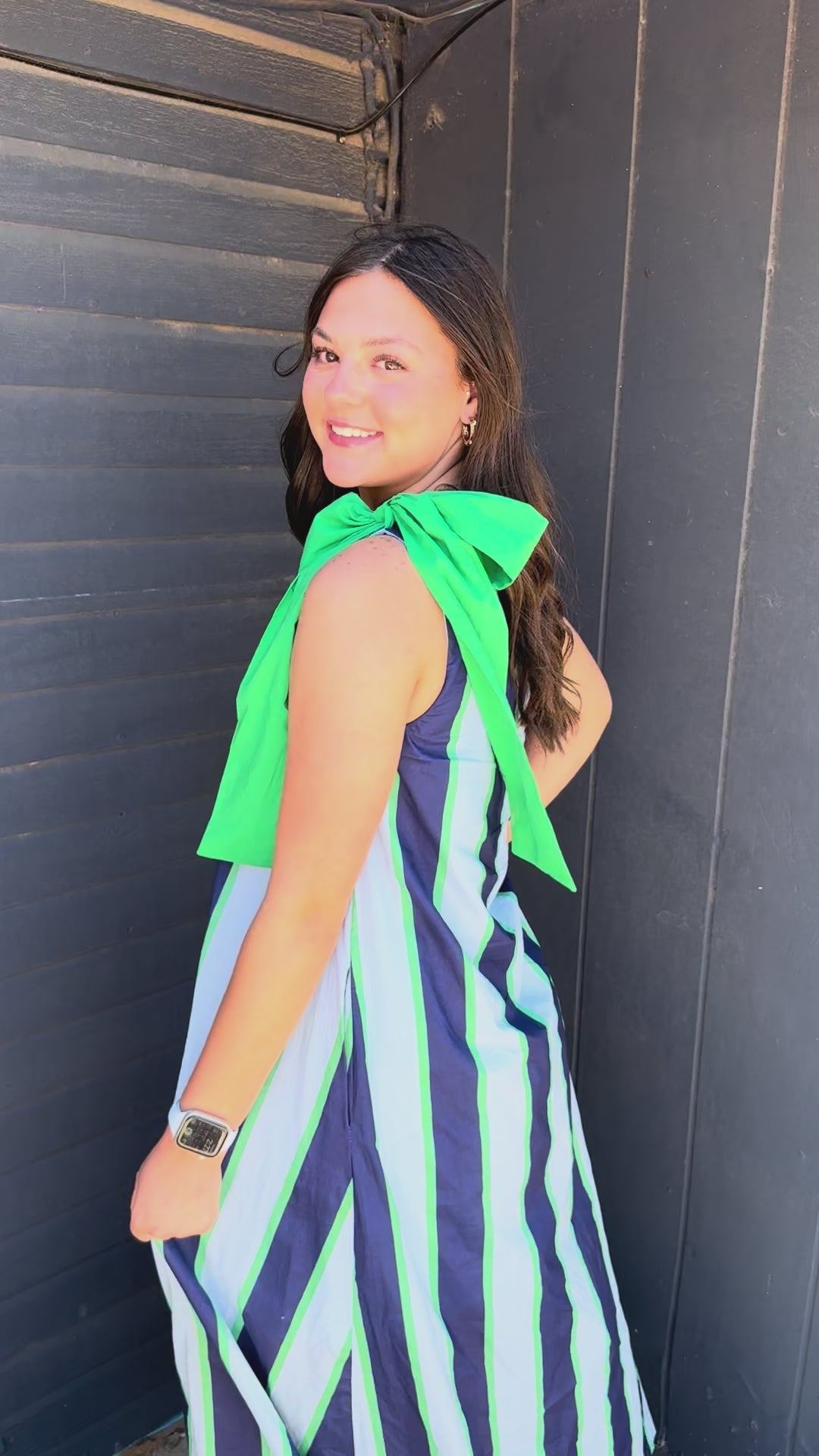 Tidal Twist Blue One Shoulder Dress
