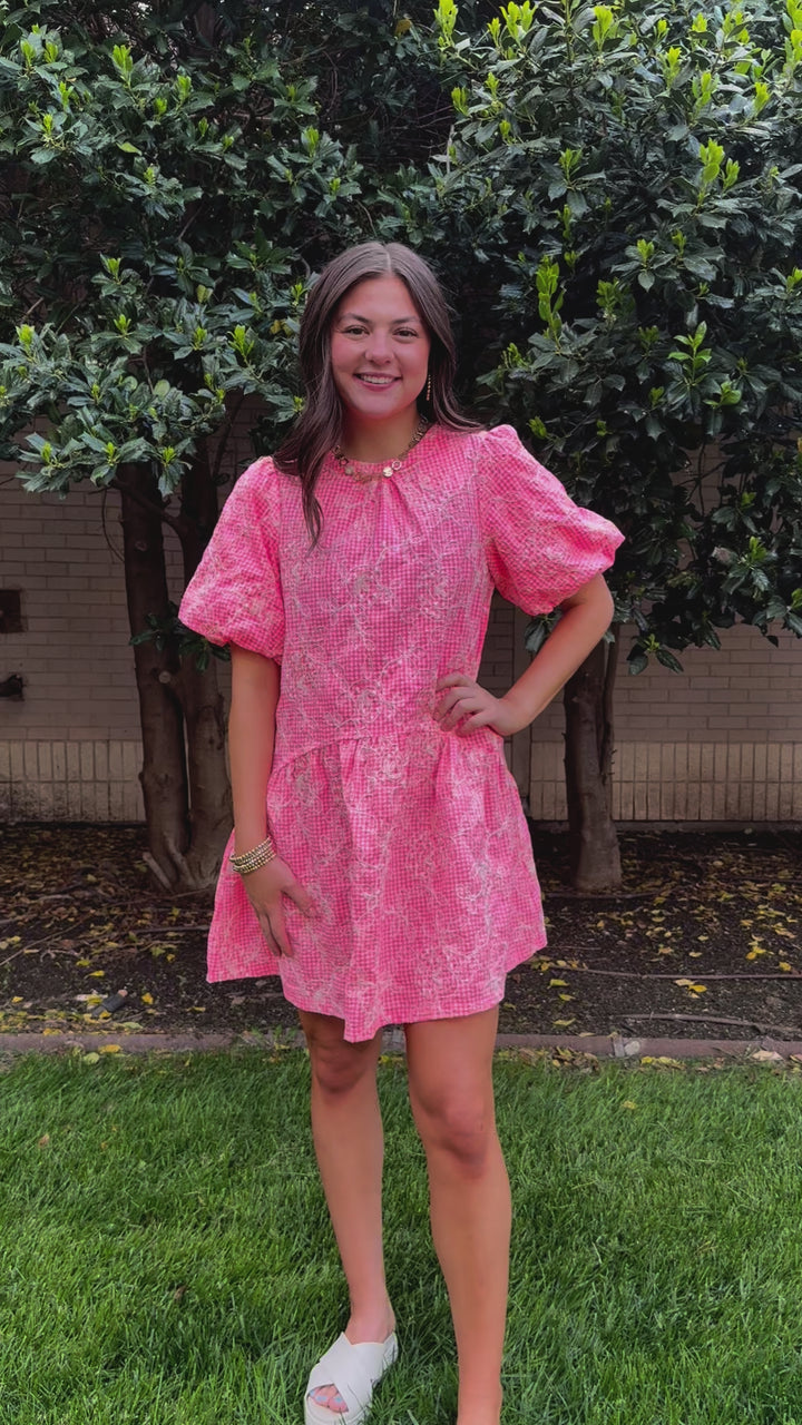 Beach Days Gingham Dress
