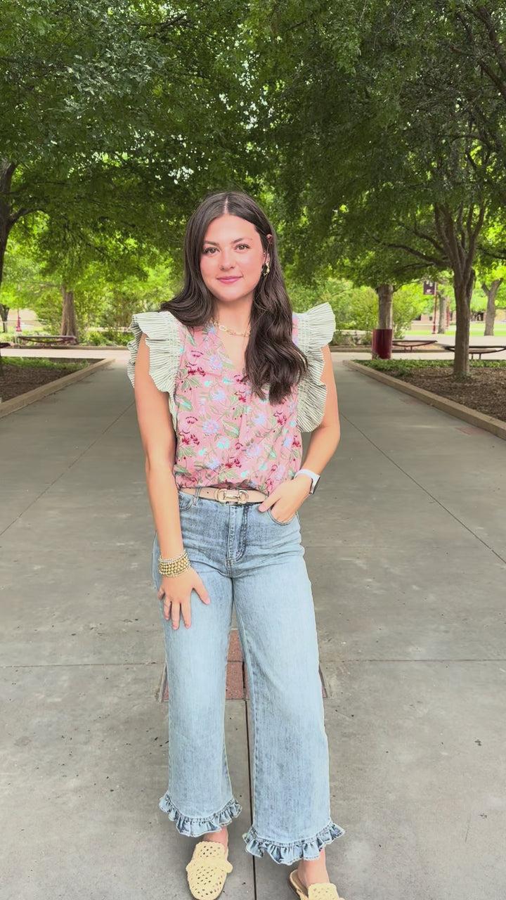 Madelynn Floral V-Neck Top