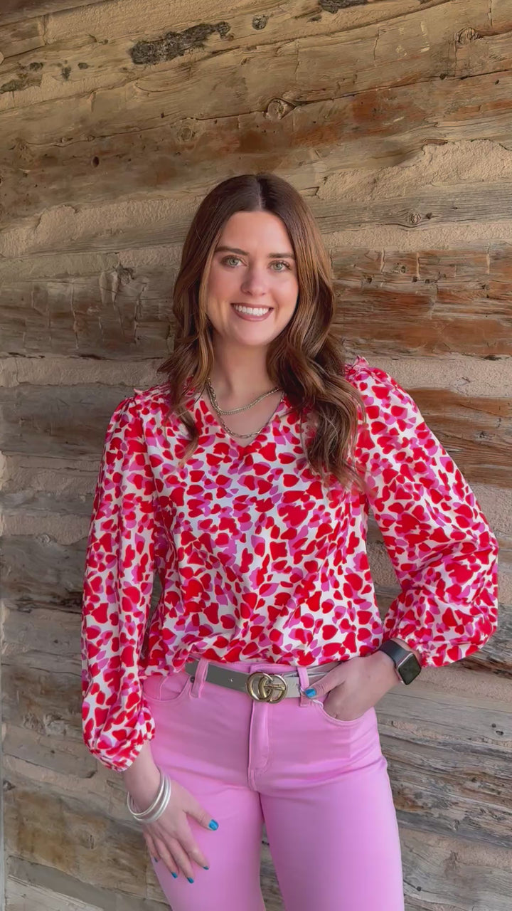 Full Of Love Heart Blouse