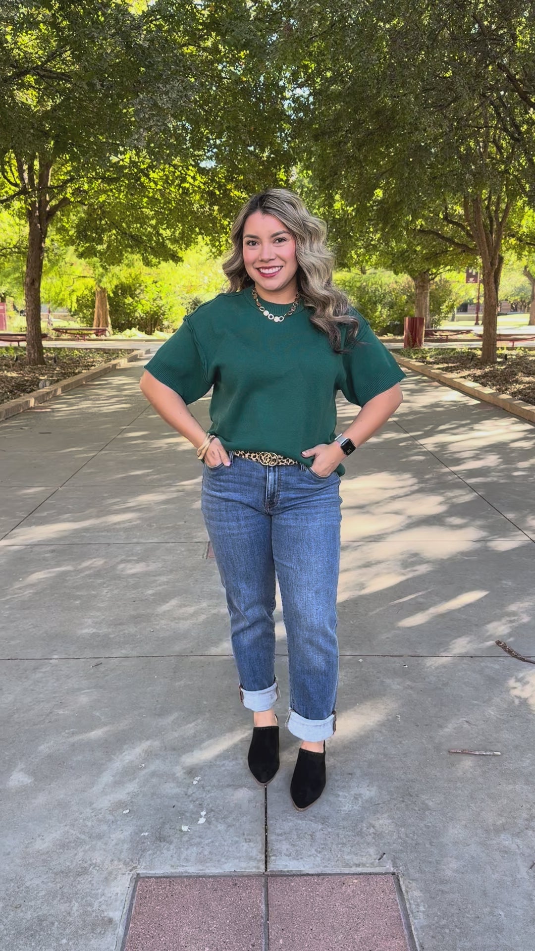 Cozy Hunter Green Sweater