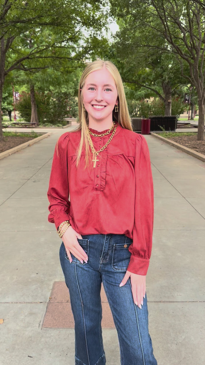 Suede State of Mind Blouse