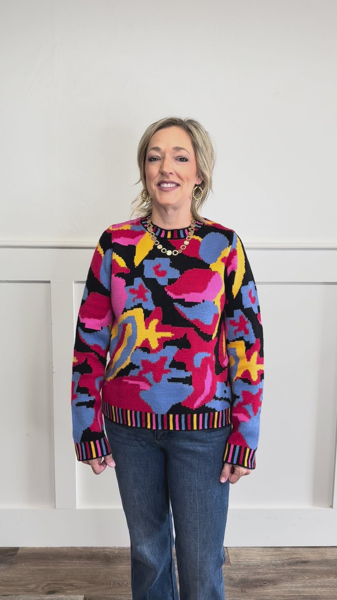 Color Loop Multi Color Sweater