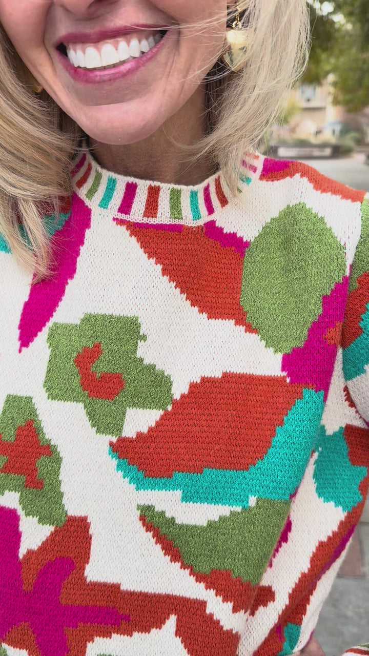 Bright Days Multi Color Sweater