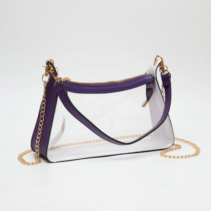 Marilyn Clear Satchel with Chain Strap