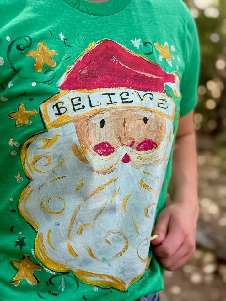 Callie Ann Stelter Believe in Santa Tee by Texas True Threads