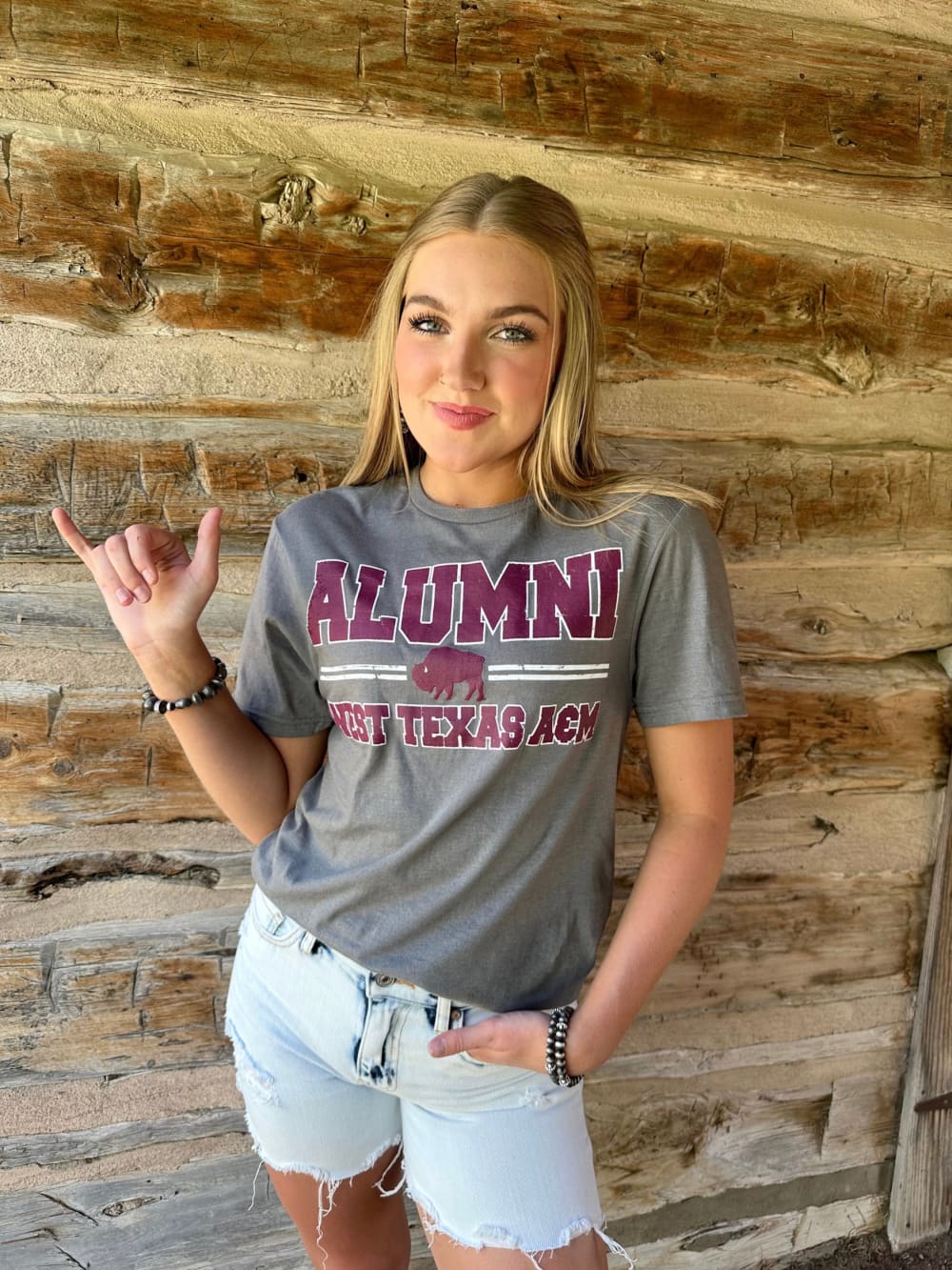 West Texas A&M Alumni Double Bar Tee - Shirts & Tops - WT