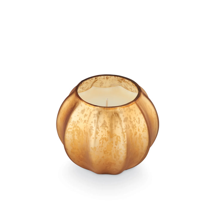 Woodfire Mercury Glass Pumpkin Candle by Illume