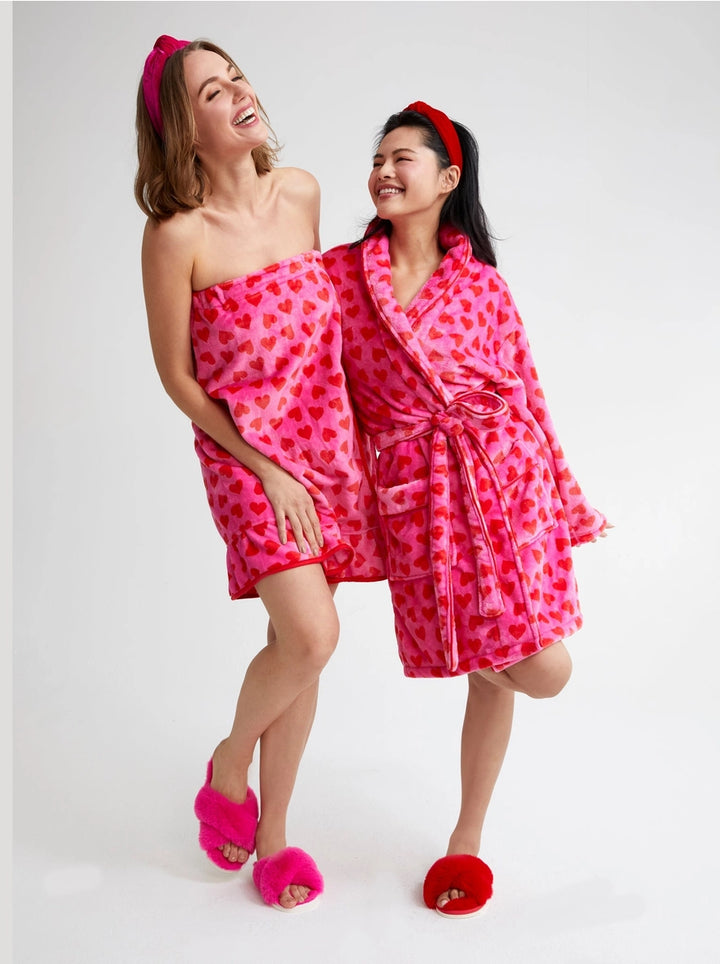 Pink & Red Bath Wrap