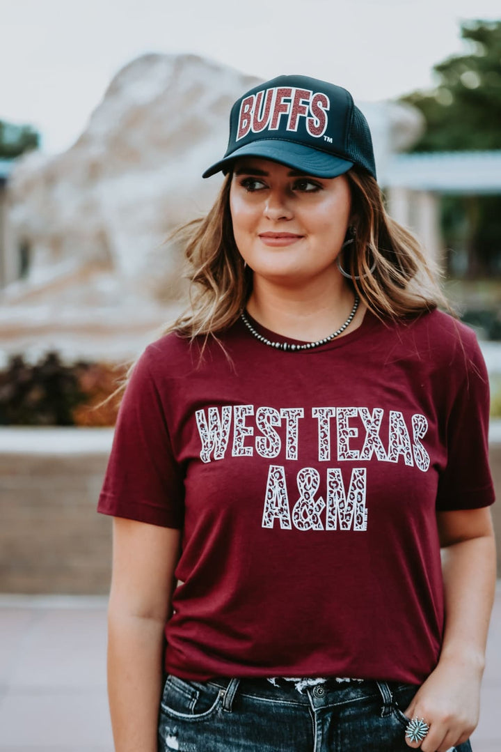 Buffs Black Trucker Hat - black - hat - WT Fan Gear: black, 