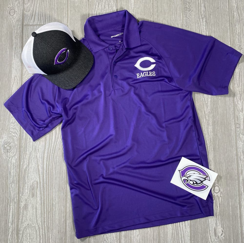 C Eagles Silk Touch Polo - polo - Blessed Buffalo Boutique: 