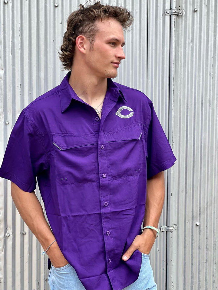 Canyon Men’s Short Sleeve Fishing Polo - polo - Blessed 