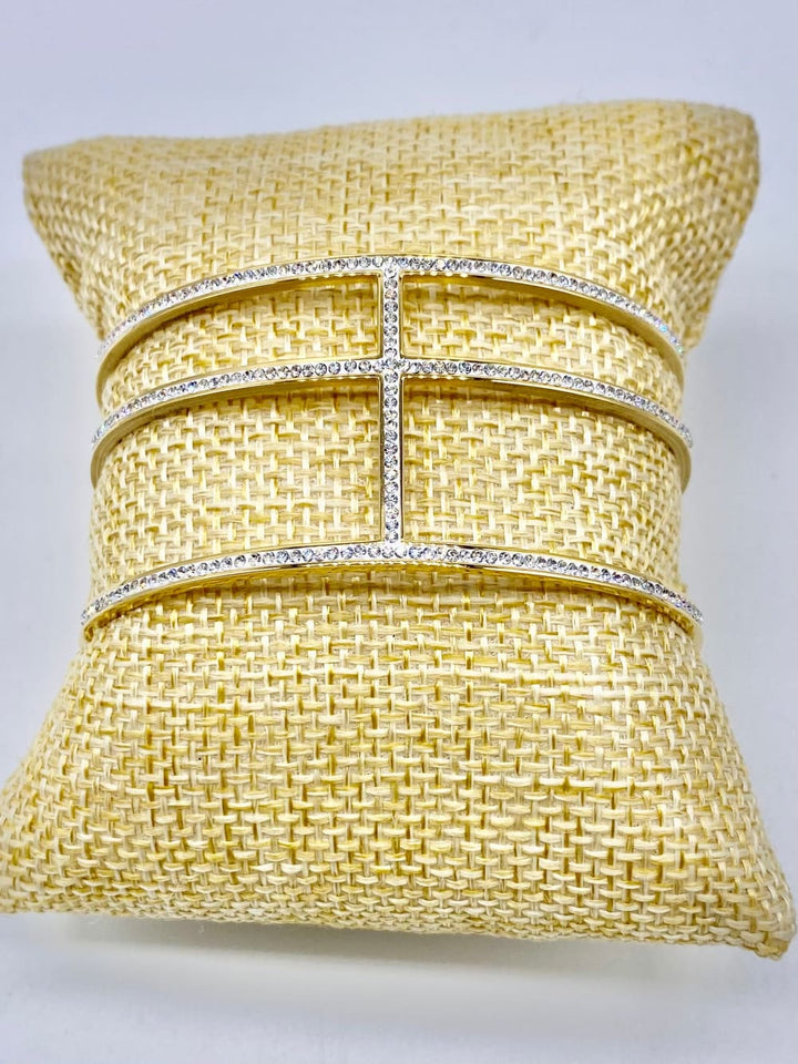 Elegant Cuff Bracelet - Gold - bracelet - Fossick Imports: 