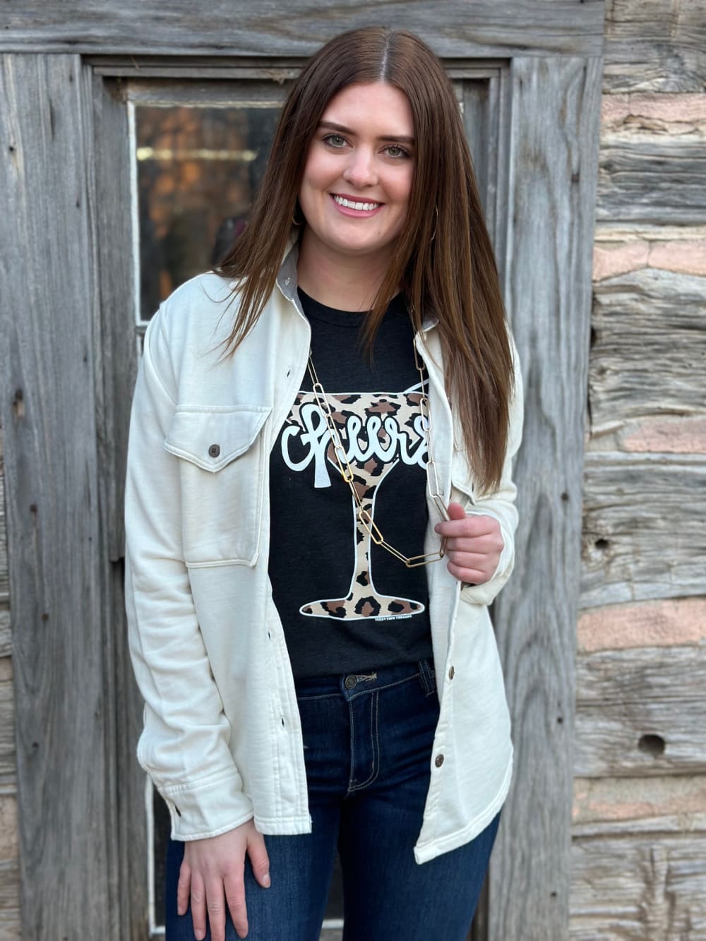 Ivory Shell Shacket by Texas True Threads - shacket -