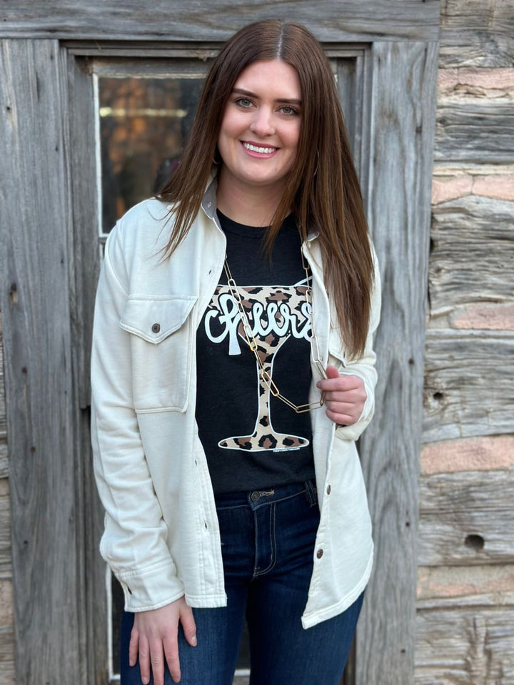 Ivory Shell Shacket by Texas True Threads - shacket -