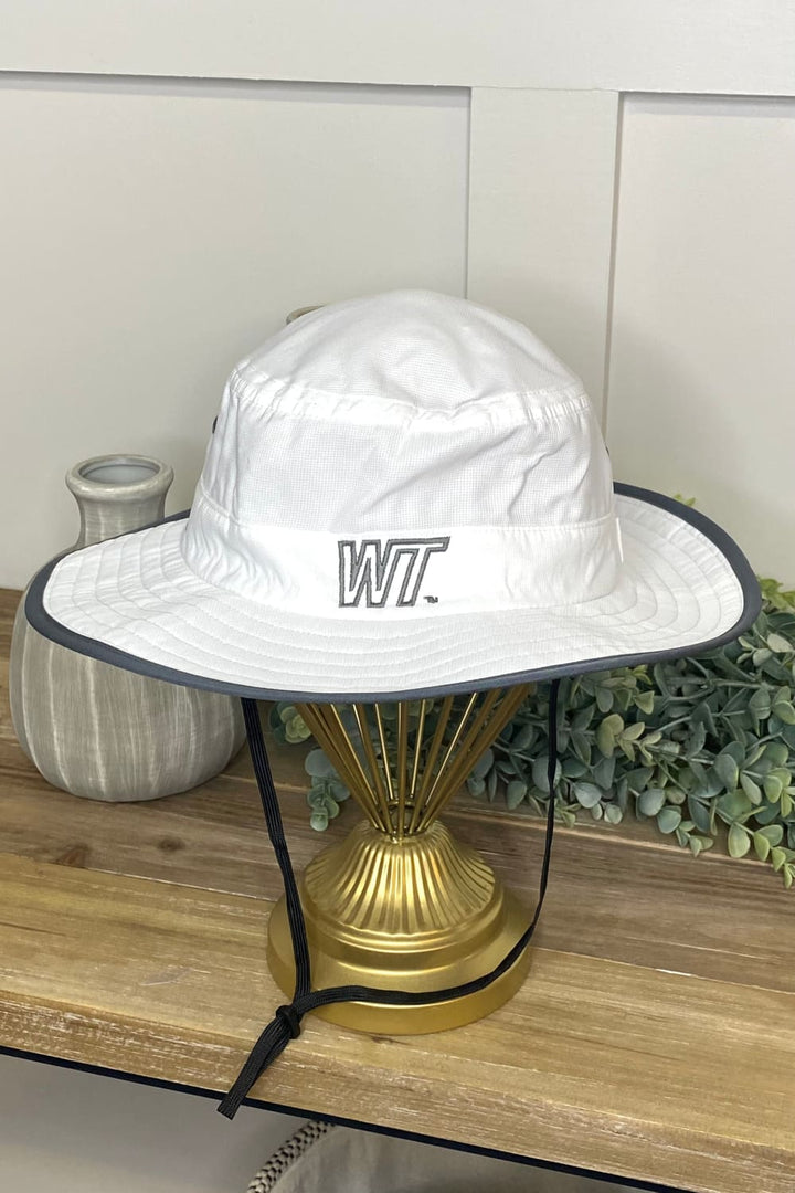 Slant WT Bucket Hat - White - hat - Fan Gear: cap, 