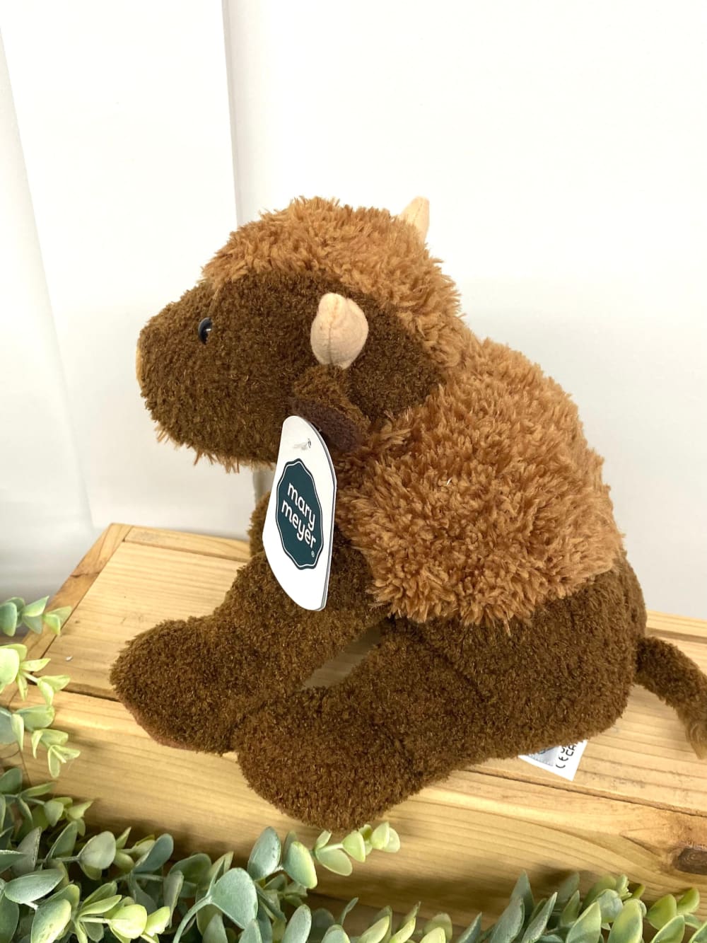 Sweet Beauregard Buffalo - Brown - stuffed animal - Mary 