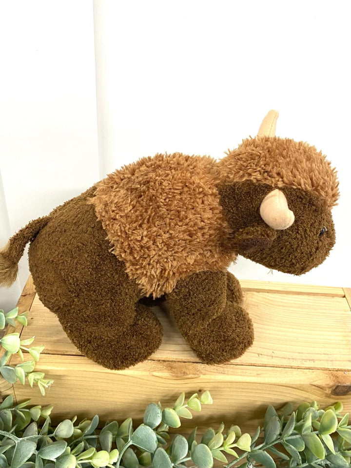 Sweet Beauregard Buffalo - Brown - stuffed animal - Mary 