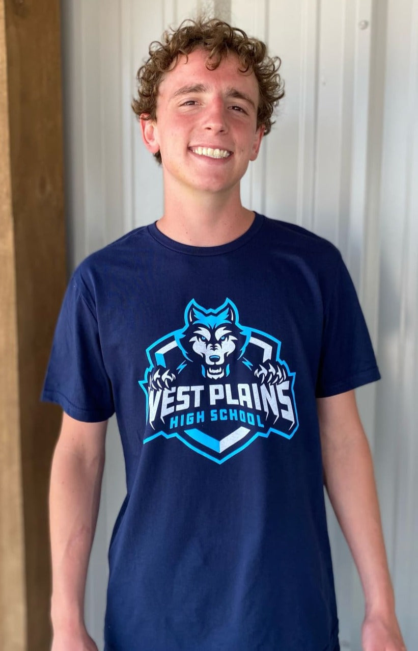 West Plains Mascot Tee - graphic tee - Blessed Buffalo 