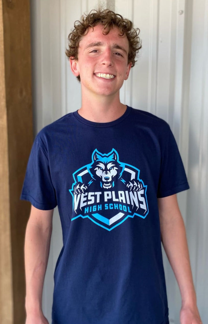 West Plains Mascot Tee - graphic tee - Blessed Buffalo 