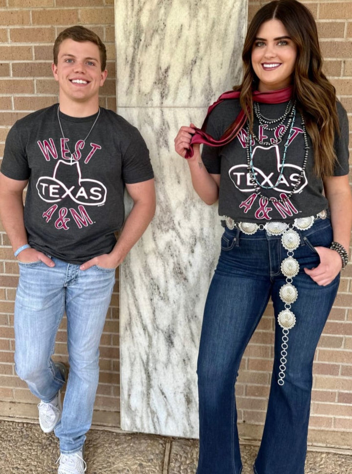 West Texas A&M Grey Hat Tee - graphic tee - WT Fan Gear: