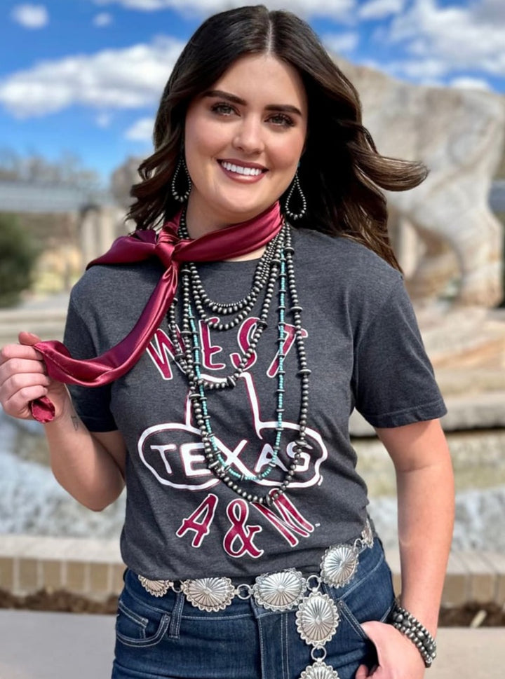 West Texas A&M Grey Hat Tee - graphic tee - WT Fan Gear: