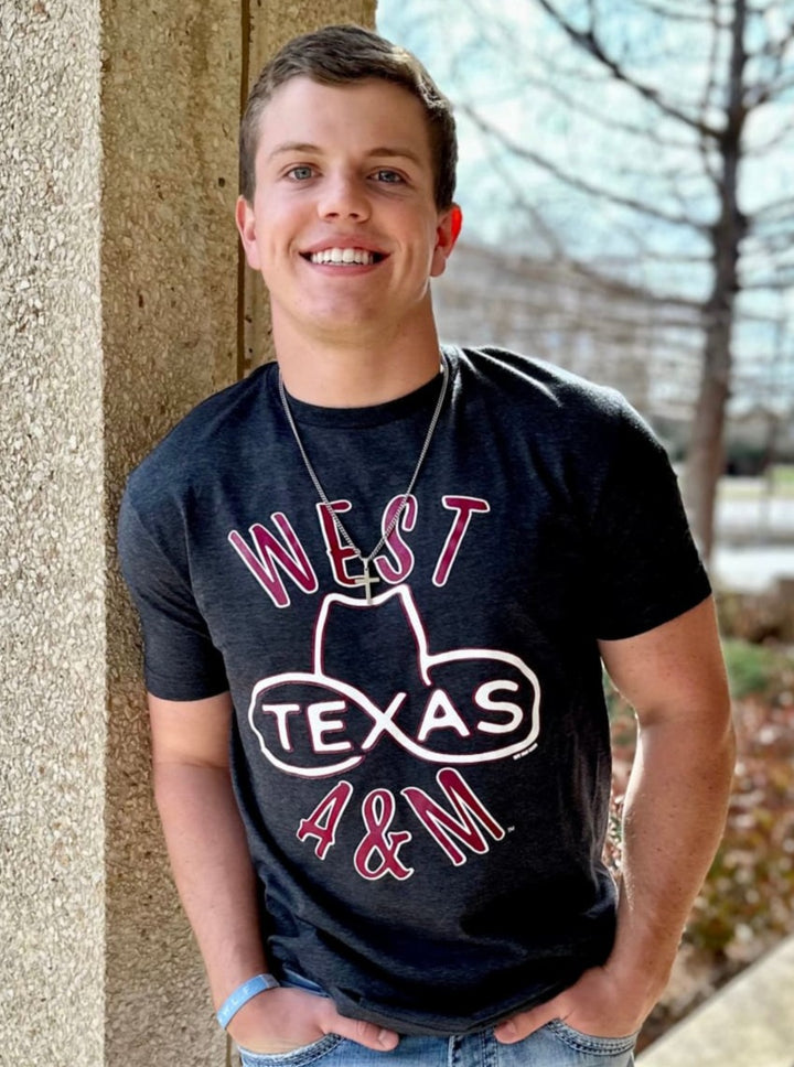 West Texas A&M Grey Hat Tee - graphic tee - WT Fan Gear: