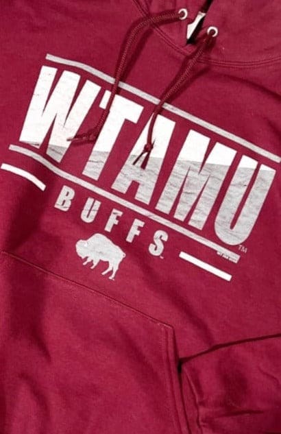 WTAMU Buffs Slash Stack Hoodie - hoodie - WT Fan Gear: 