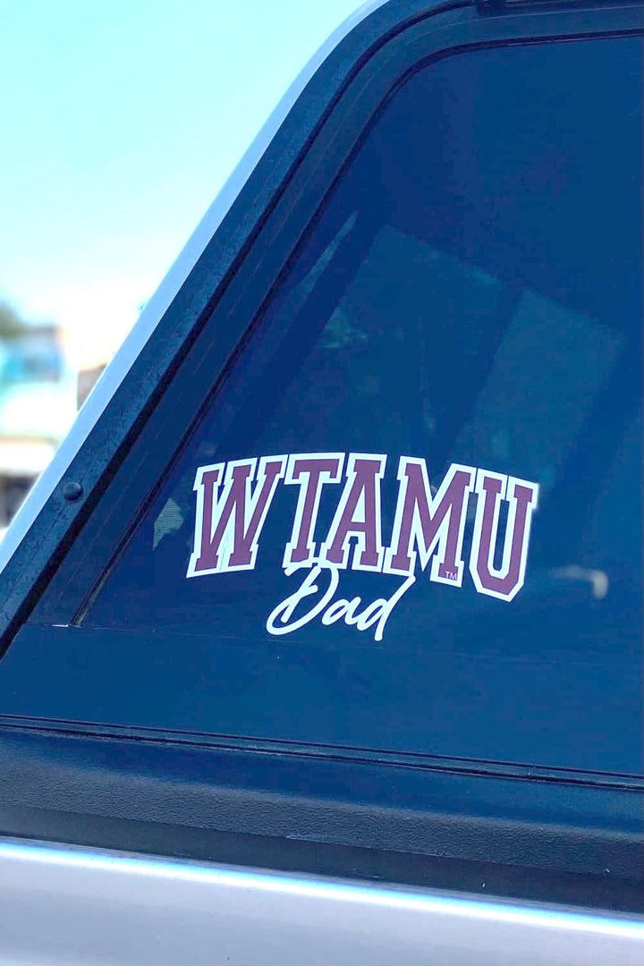 WTAMU Dad Car Decal - decal - WT Fan Gear: buff stuff, dad,