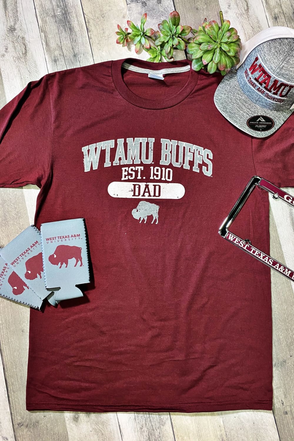 WTAMU Buffs Dad official maroon Tee - Graphic